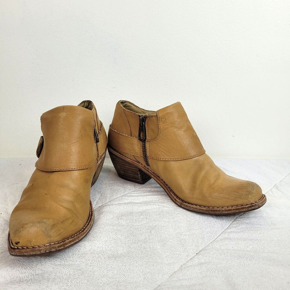 Latigo PRANA Bootie Women's US 6.5 Zip Buckle Strap Anthropologie boho western